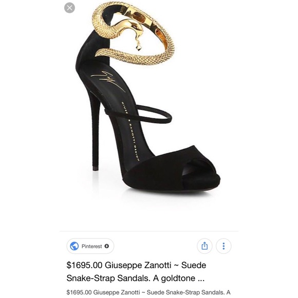 snake ankle wrap suede sandal